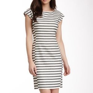 Trina Turk Turks Cap Sleeve Stripe Dress